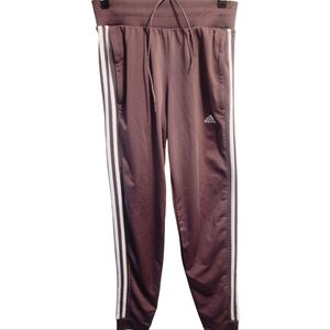 Adidas Mauve and White Joggers Sweatpants Womens Size XS